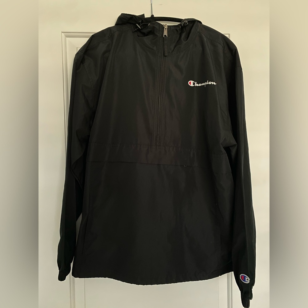 Champion Men’s Black Pullover Windbreaker